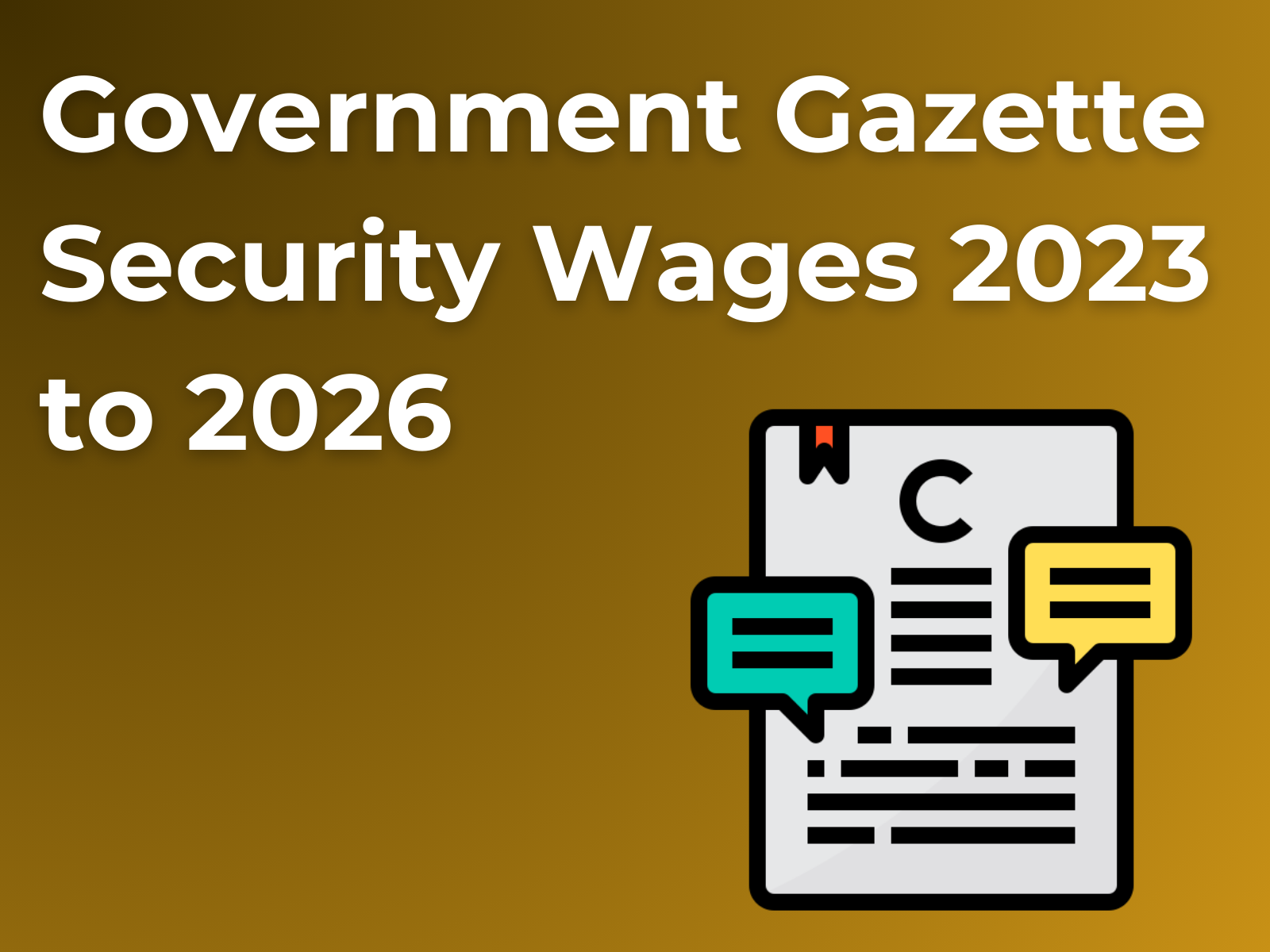 Government gazette security wages 2023 to 2026 south africa